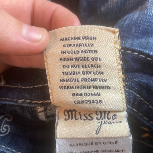 Miss Me Jeans Women’s Size 28 Flap Pocket Embellished Embroidered Bootcut - Picture 8 of 11